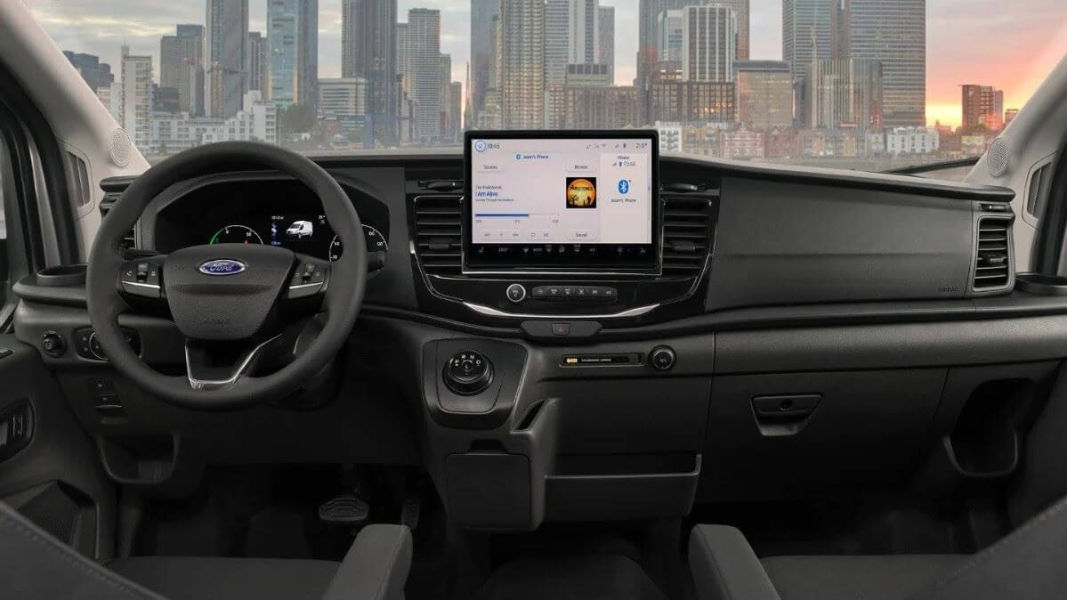 Interör ford transit skåpbil