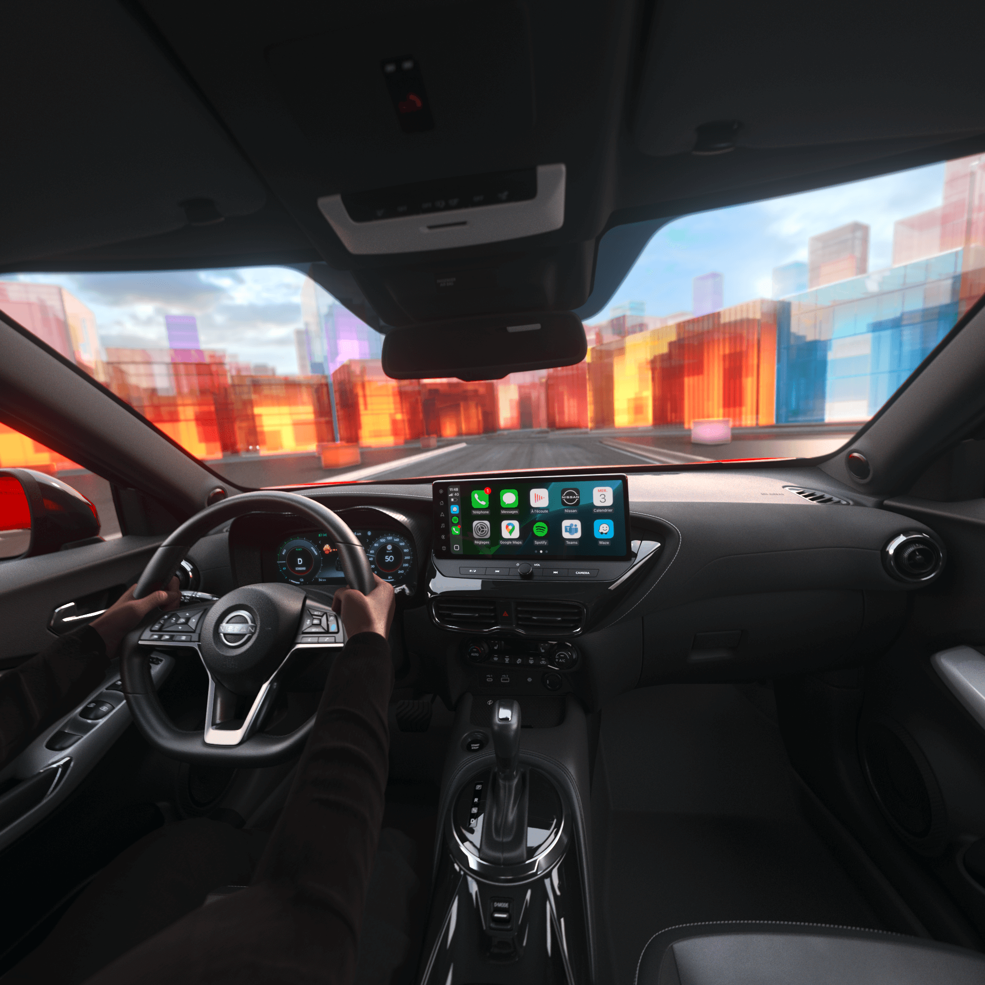 Interiör nissan juke modern inredning senaste tekniken